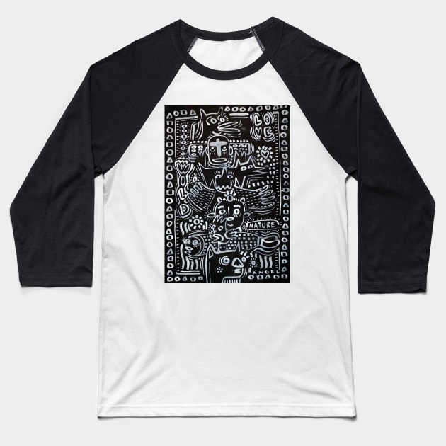 totem Baseball T-Shirt by Angel Rivas